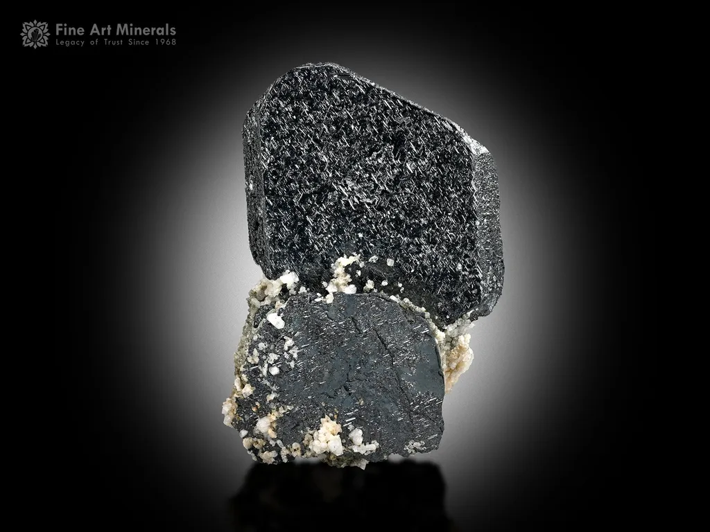 Hematite Crystal with Albite from Tormiq Pakistan image