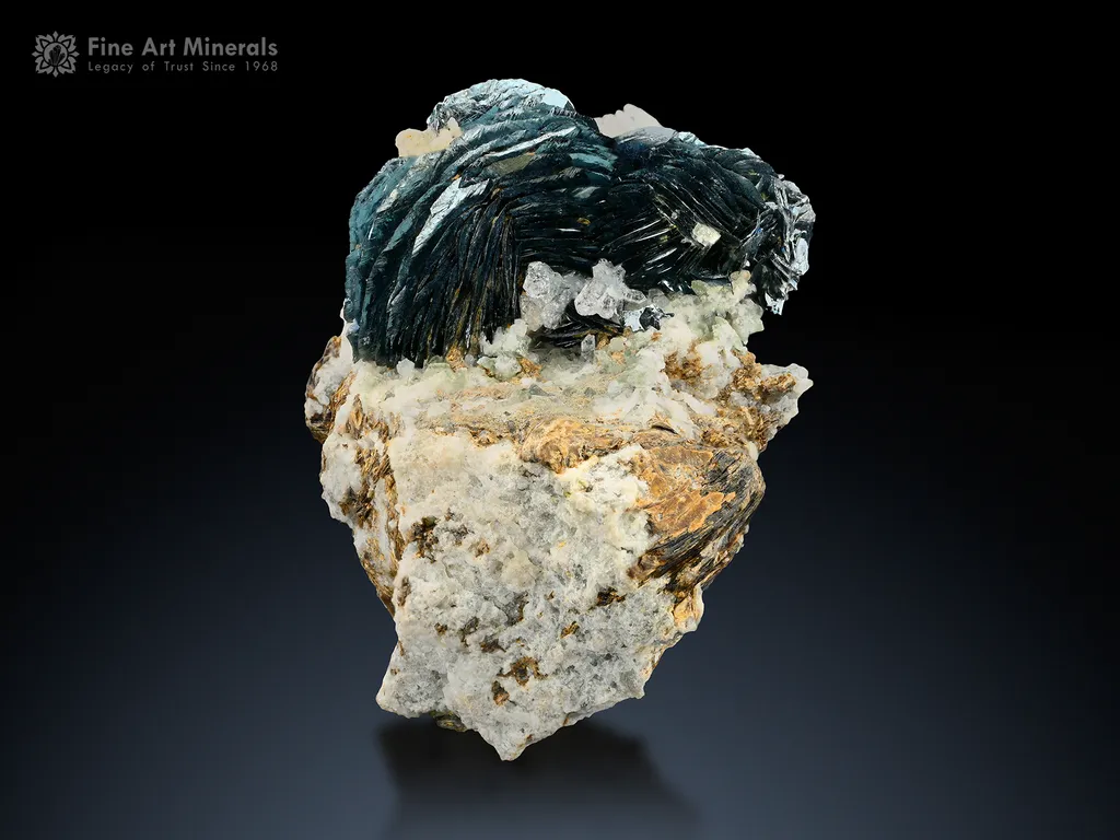 Hematite flower on Matrix image