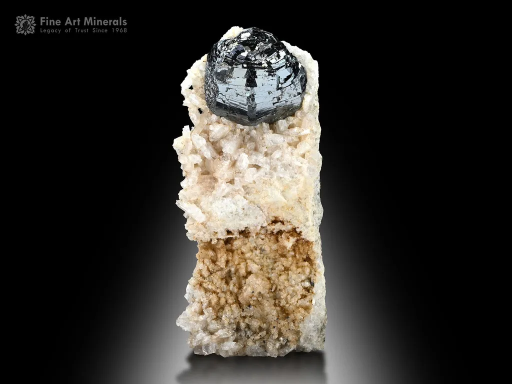 Hematite flower on Matrix image