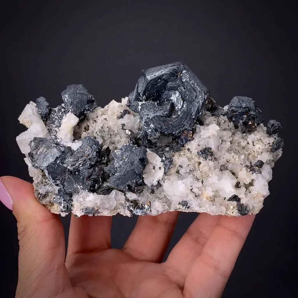 Hematite on Adularia image