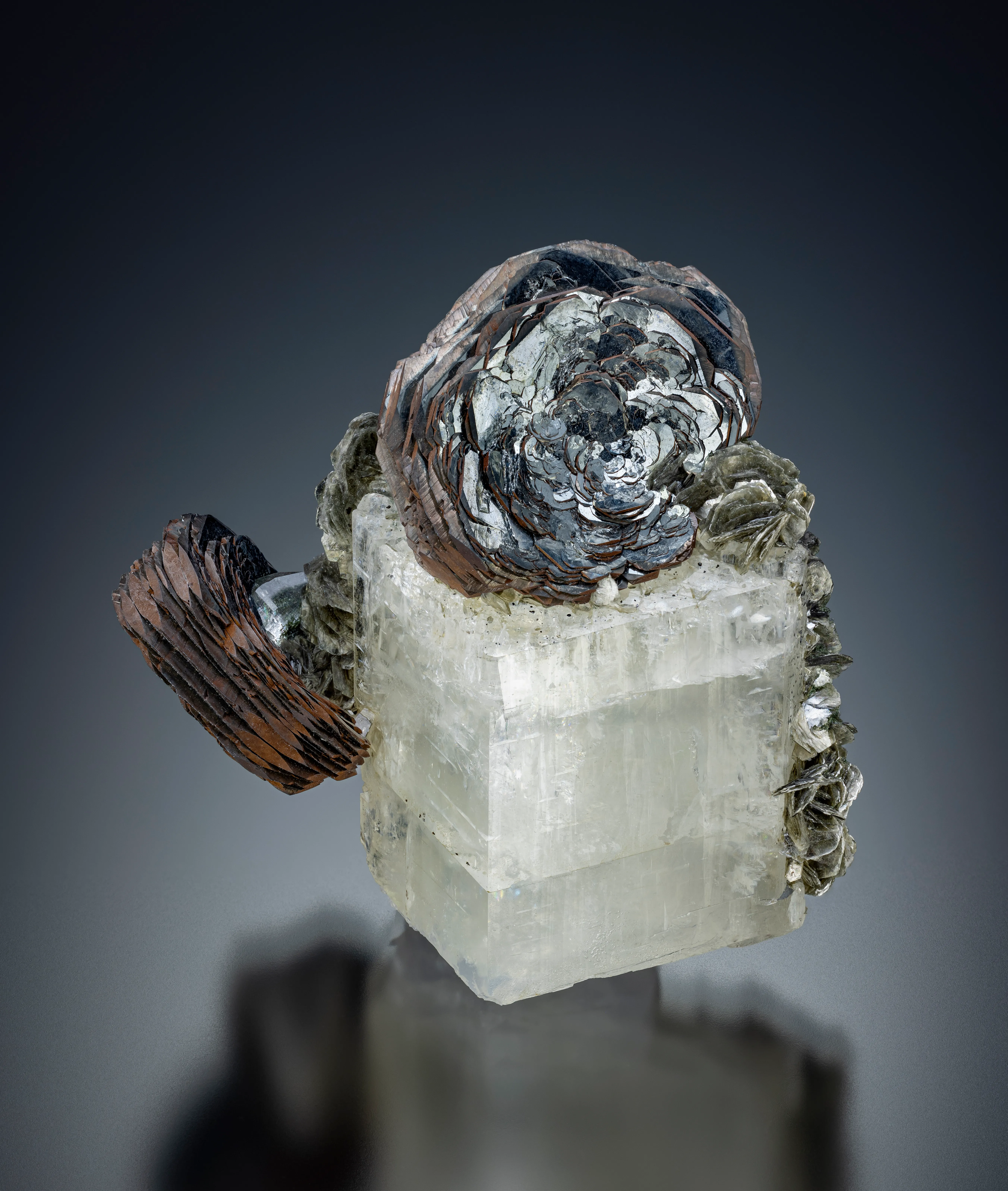 Hematite on Adularia - image 1