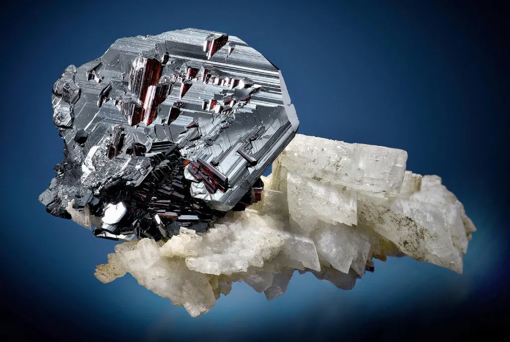 Hematite on adularia image
