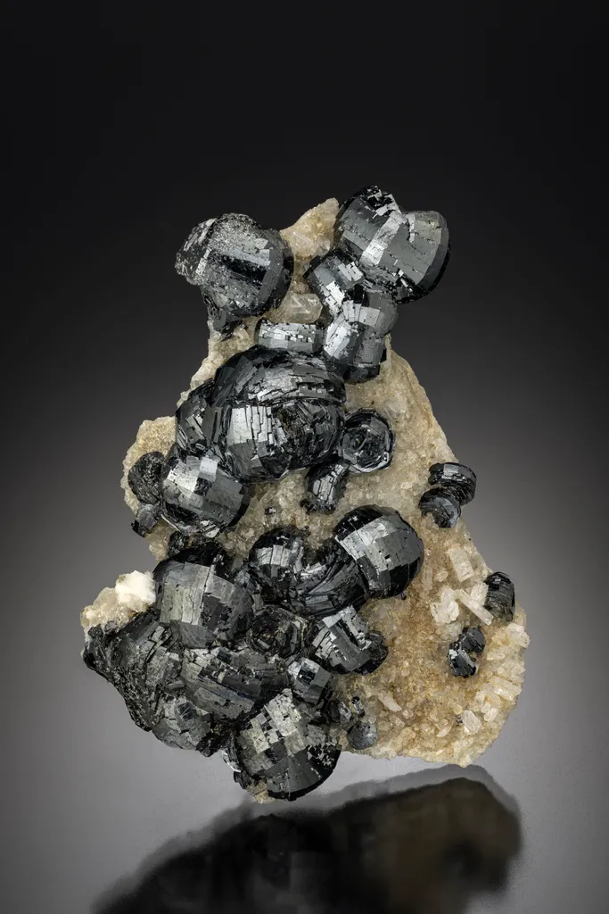 Hematite on Albite image