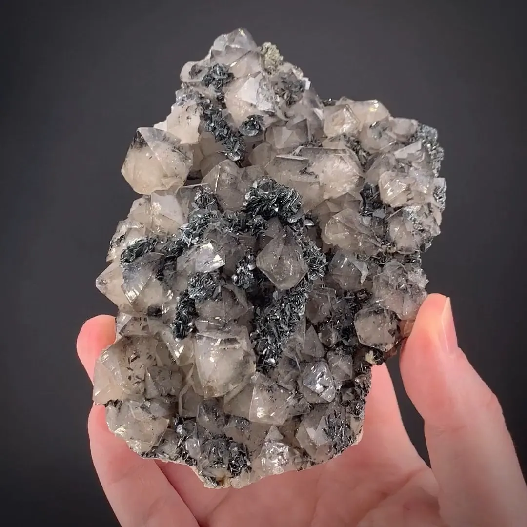 Hematite on Quartz on Hematite var. Kidney Ore - image 1