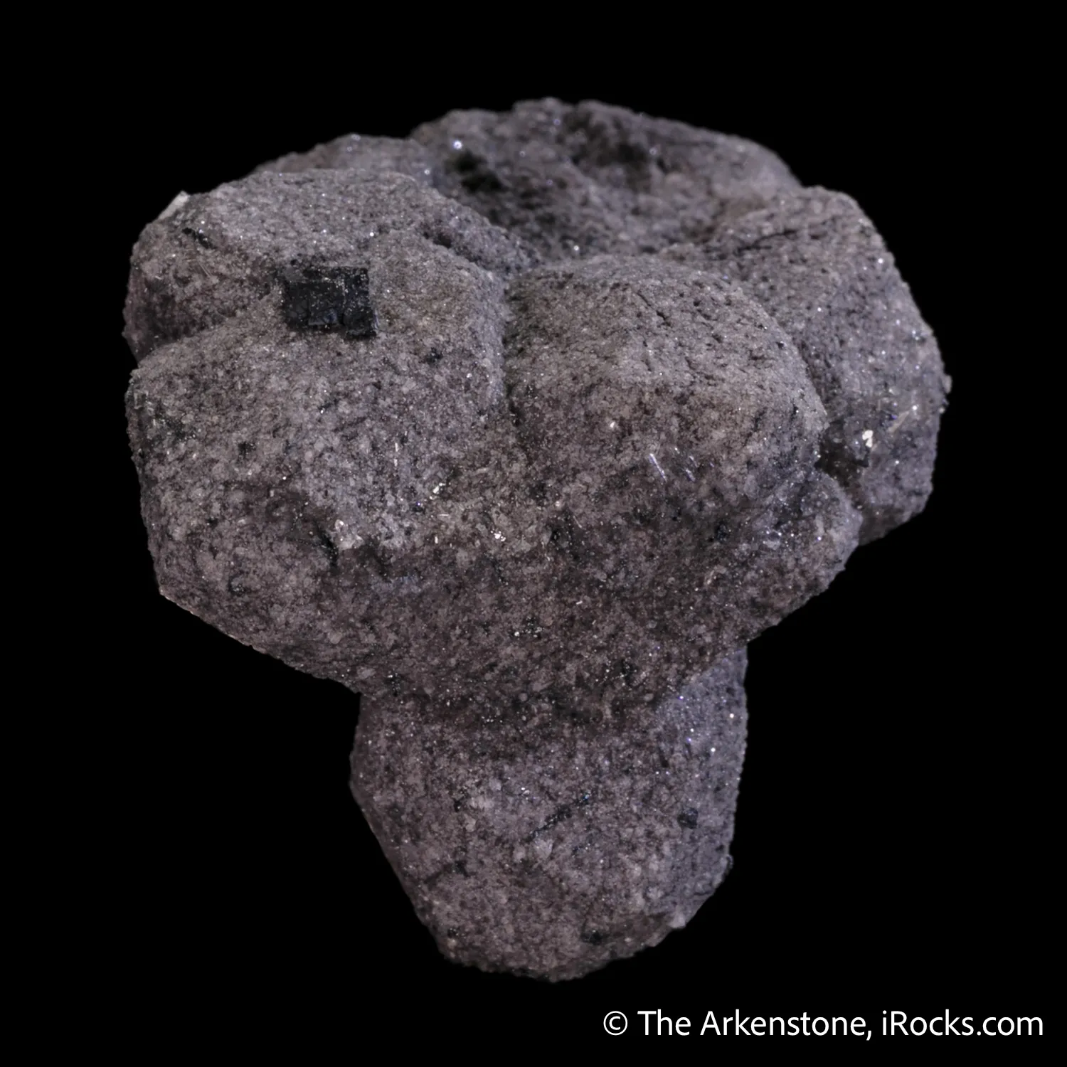 Hematite ps. Almandine Garnet with Bixbyite - image 1