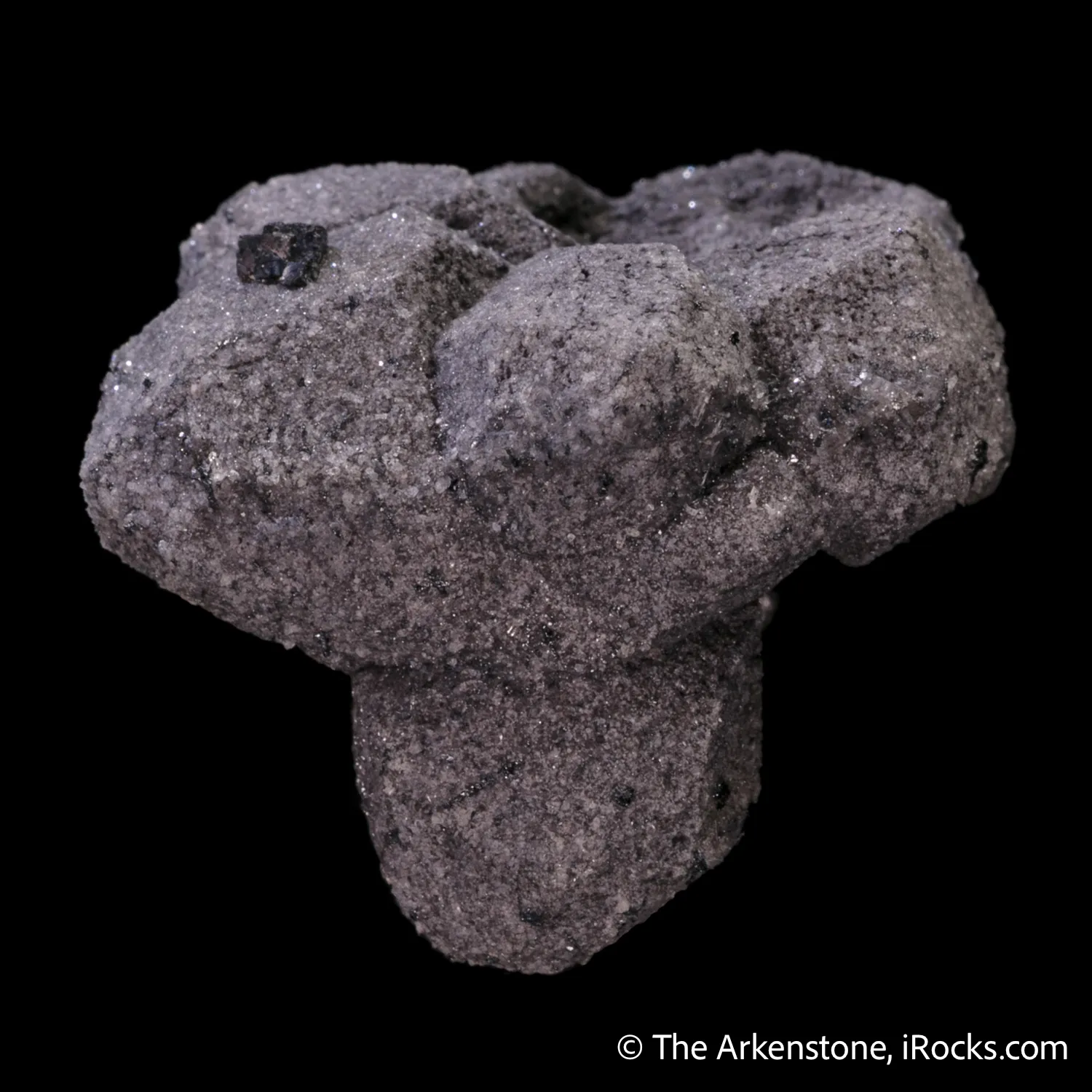 Hematite ps. Almandine Garnet with Bixbyite - image 4