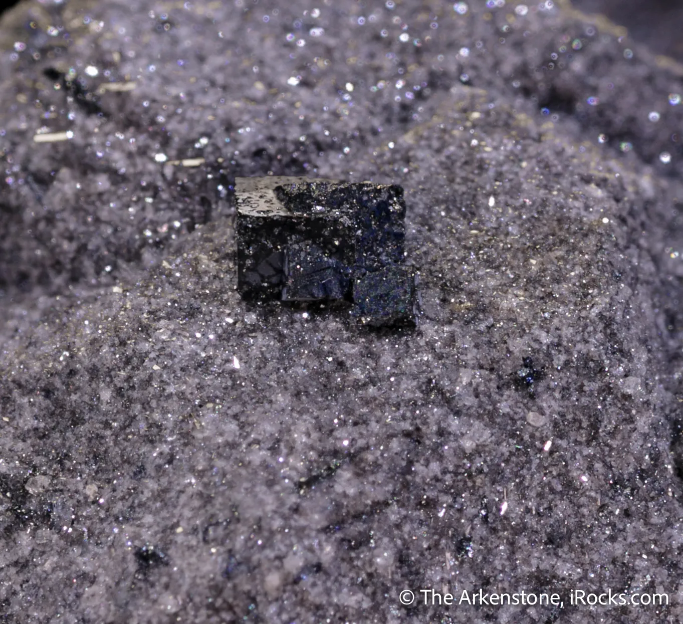 Hematite ps. Almandine Garnet with Bixbyite - image 5