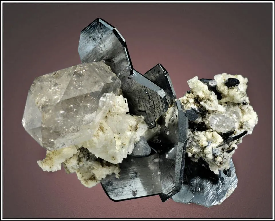 Hematite, Quartz, adularian Orthoclase image
