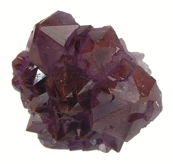 Hematite, Quartz (Var: Amethyst) image