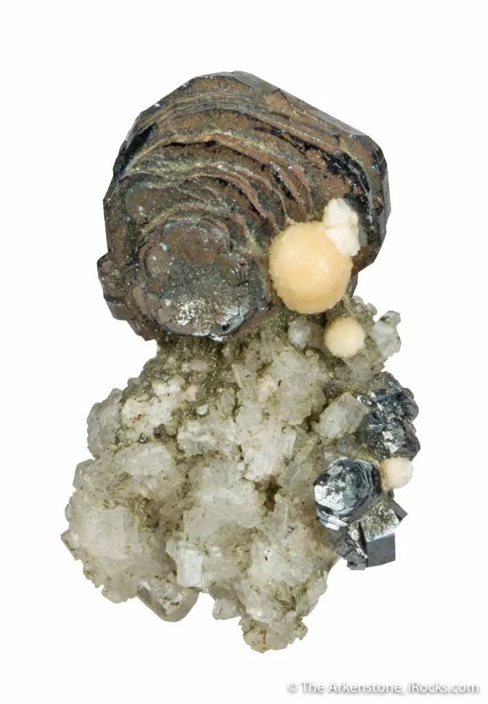 Hematite Rose on Adularia - image 2