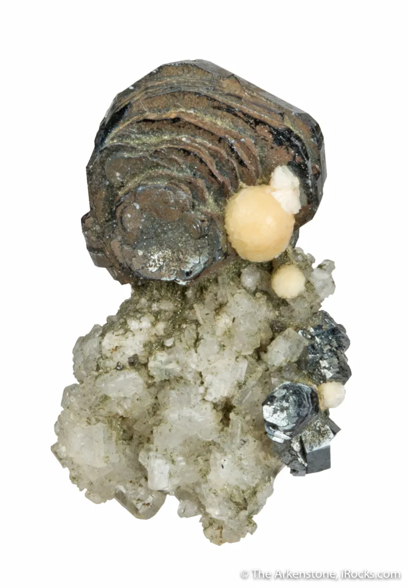 Hematite Rose on Adularia - image 2