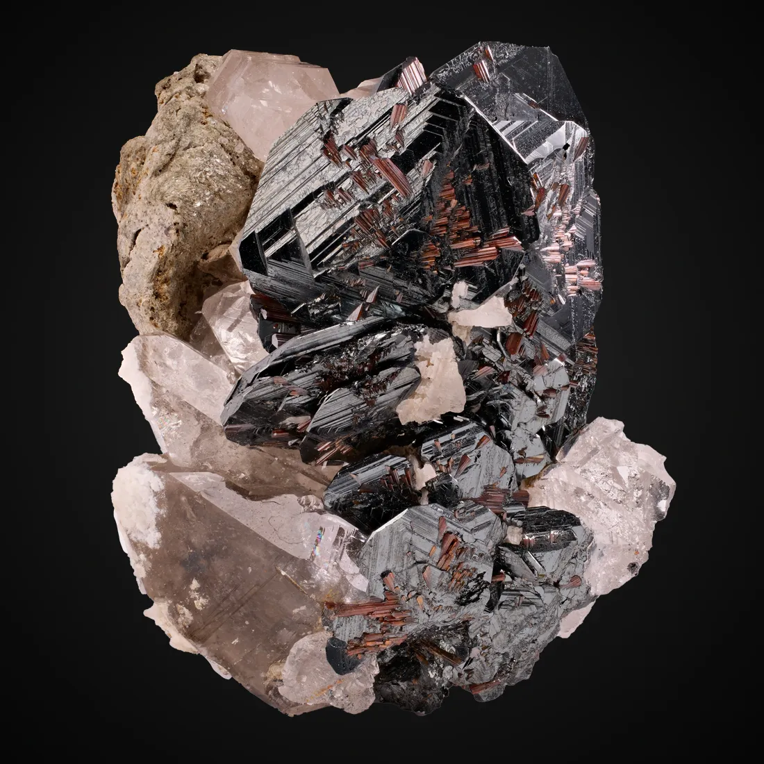 Hematite, Rutile, Quartz v. Smoky - image 1