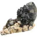 Hematite, Siderite, Quartz (Var: Smoky Quartz), Microcline - image 1