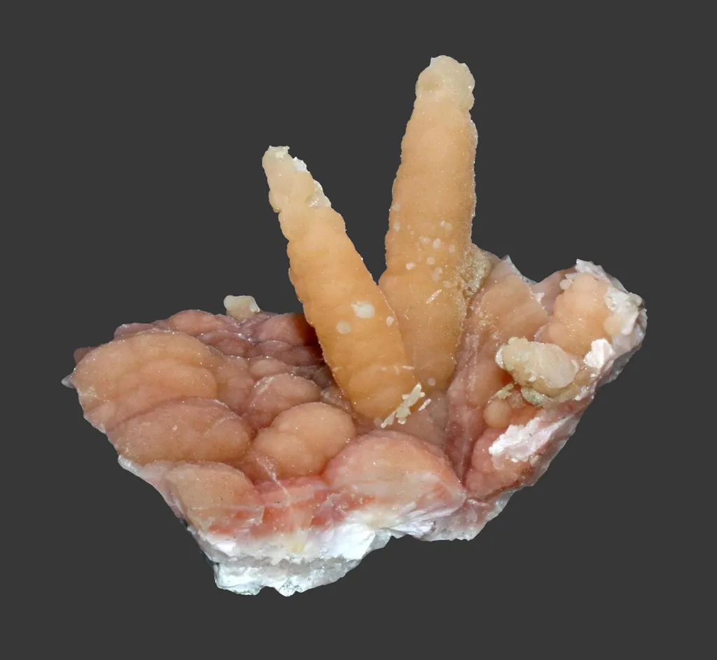 Hematite-stained pectolite epimorph after anhydrite image