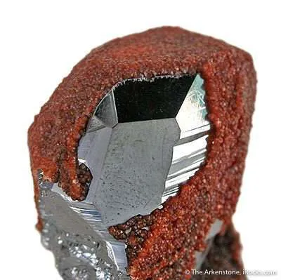 Hematite With Andradite Garnet "Veil" - image 3
