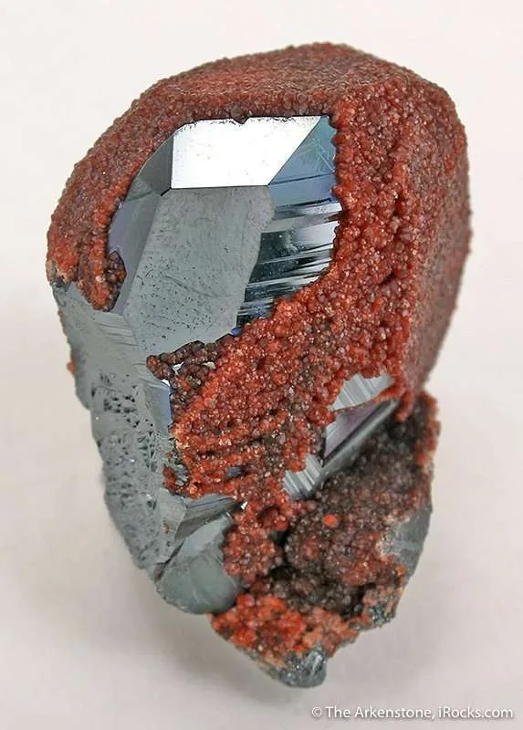 Hematite With Andradite Garnet "Veil" image