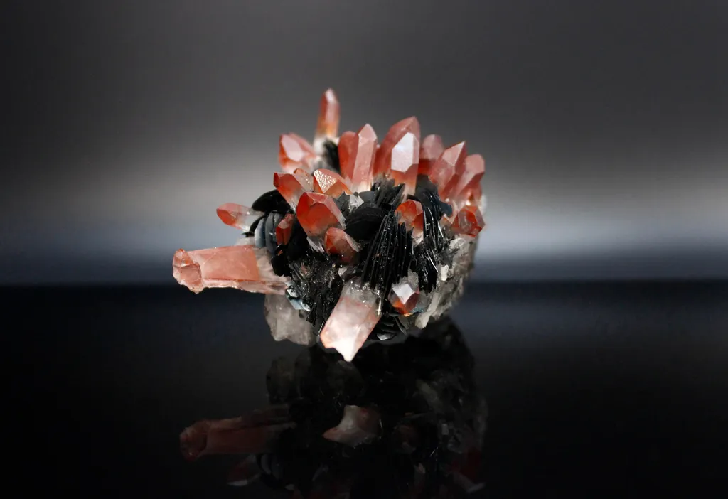 Hematite with Iron Stained Quartz Crystals - image 4