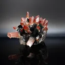 Hematite with Iron Stained Quartz Crystals - image 4