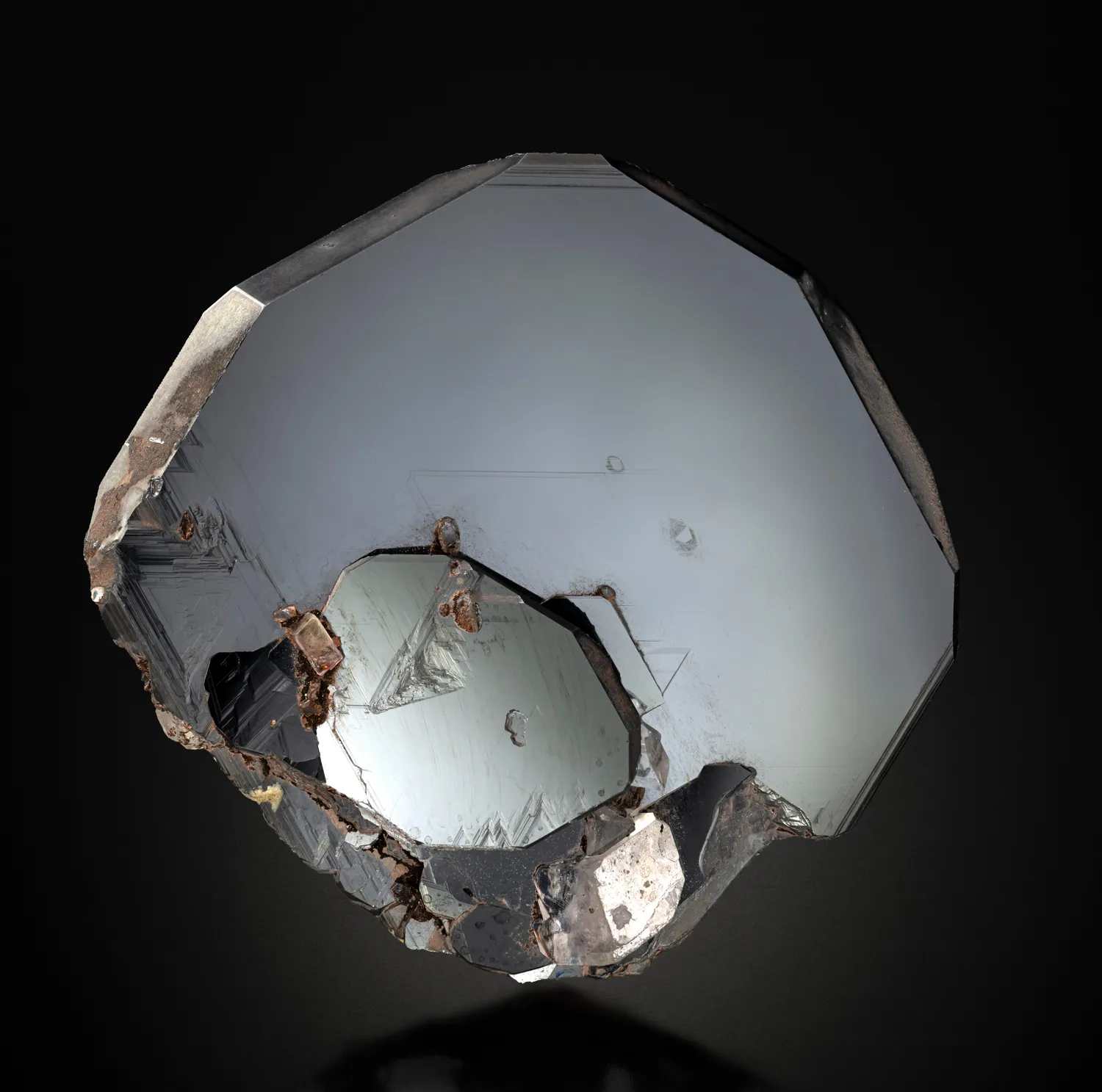 Hematite with Magnesite and Rutile - image 1