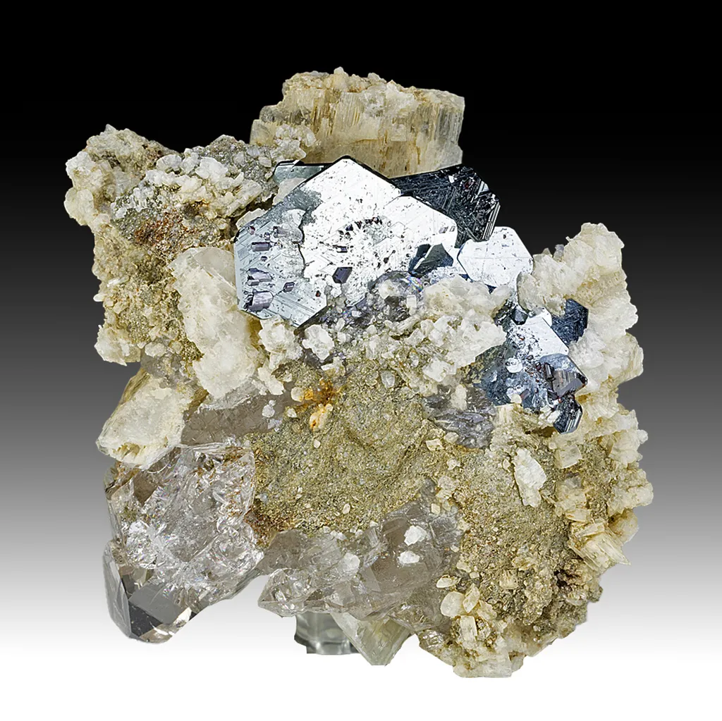 Hematite with Quartz, Rutile image