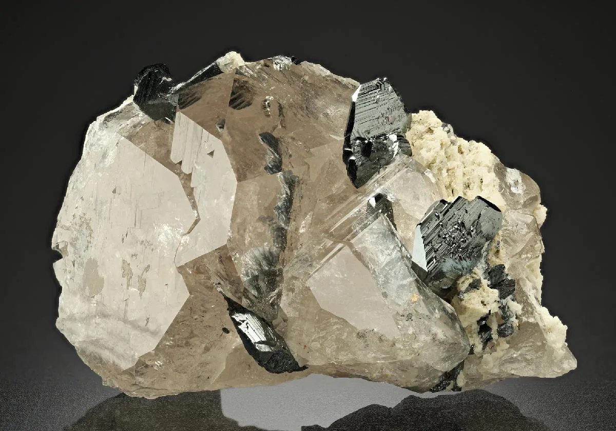 Hematite with Rutile and Quartz - image 1