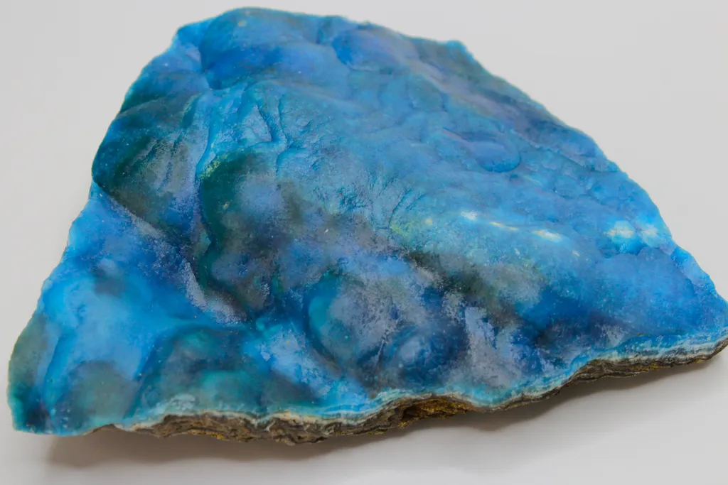 Hemimorphite, dark blue image