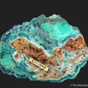 Hemimorphite on Aurichalcite on Hemimorphite - image 4