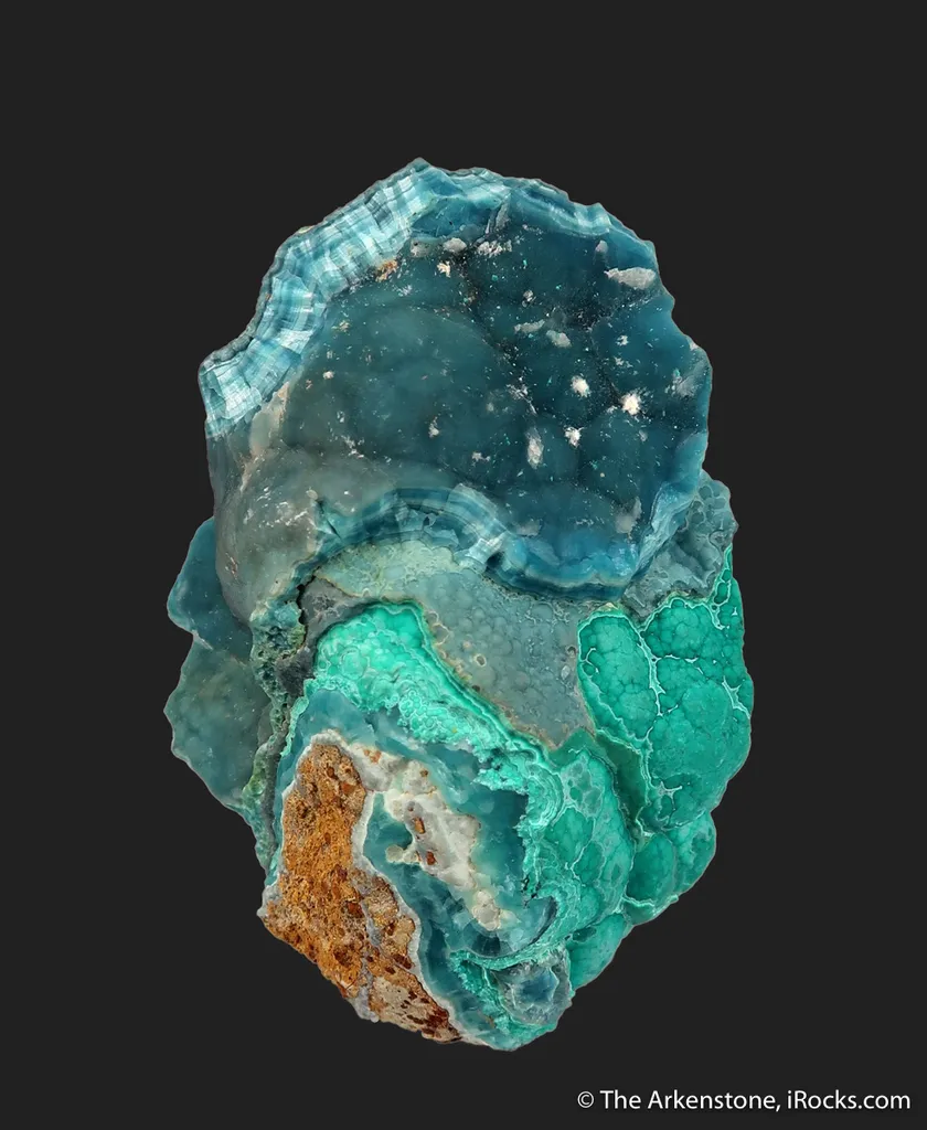Hemimorphite on Aurichalcite on Hemimorphite image
