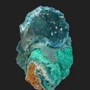 Hemimorphite on Aurichalcite on Hemimorphite - image 1