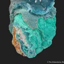Hemimorphite on Aurichalcite on Hemimorphite - image 3