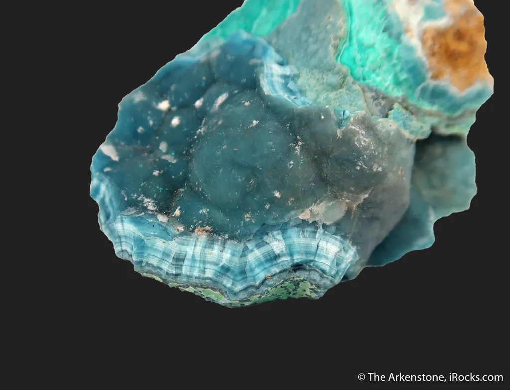 Hemimorphite on Aurichalcite on Hemimorphite - image 5