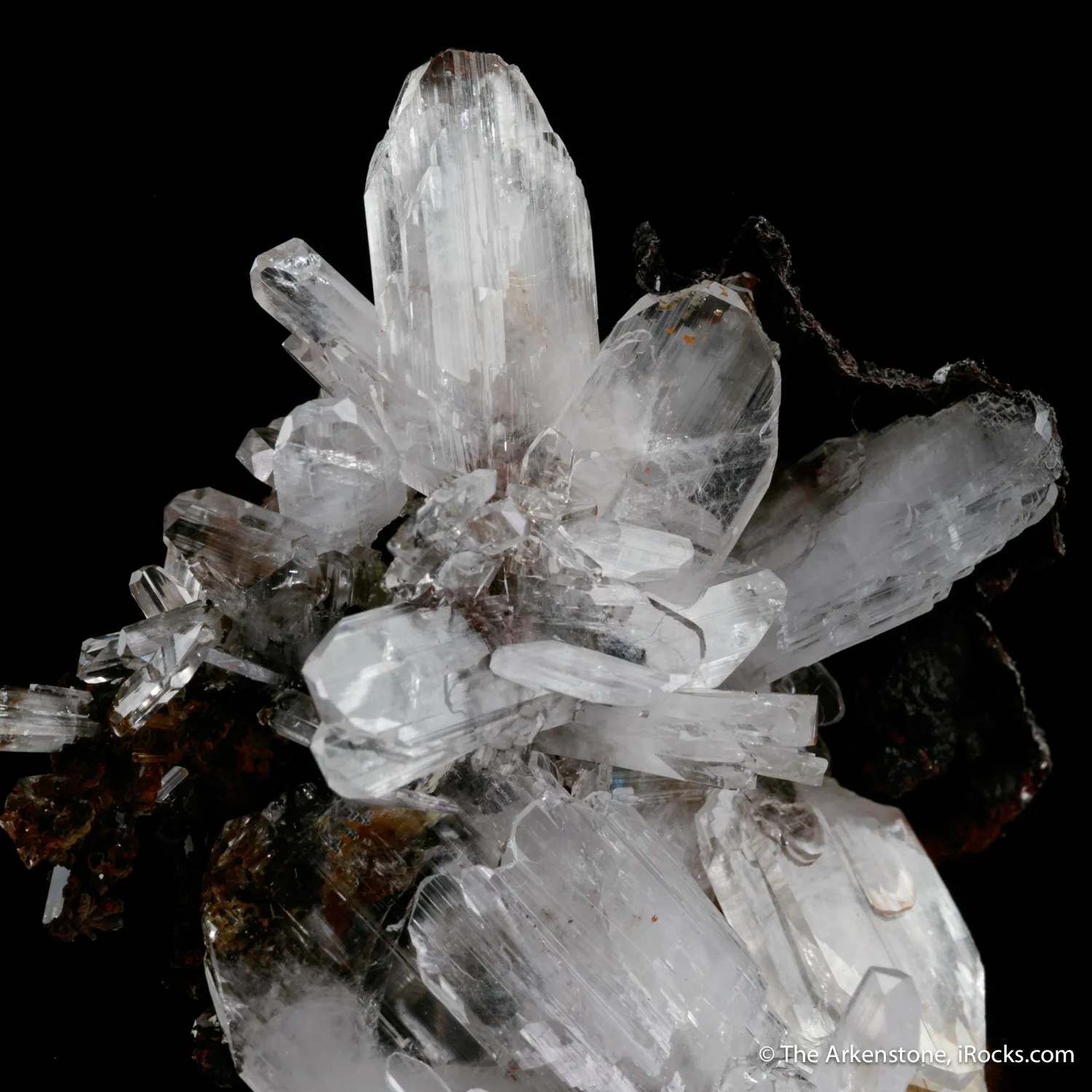 Hemimorphite on Limonite - image 4