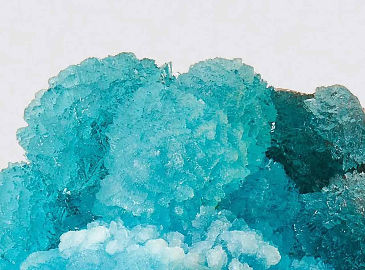 Hemimorphite on Quartz, Malipo Mine, Wenshan Co., Yunnan Prov, China - image 3