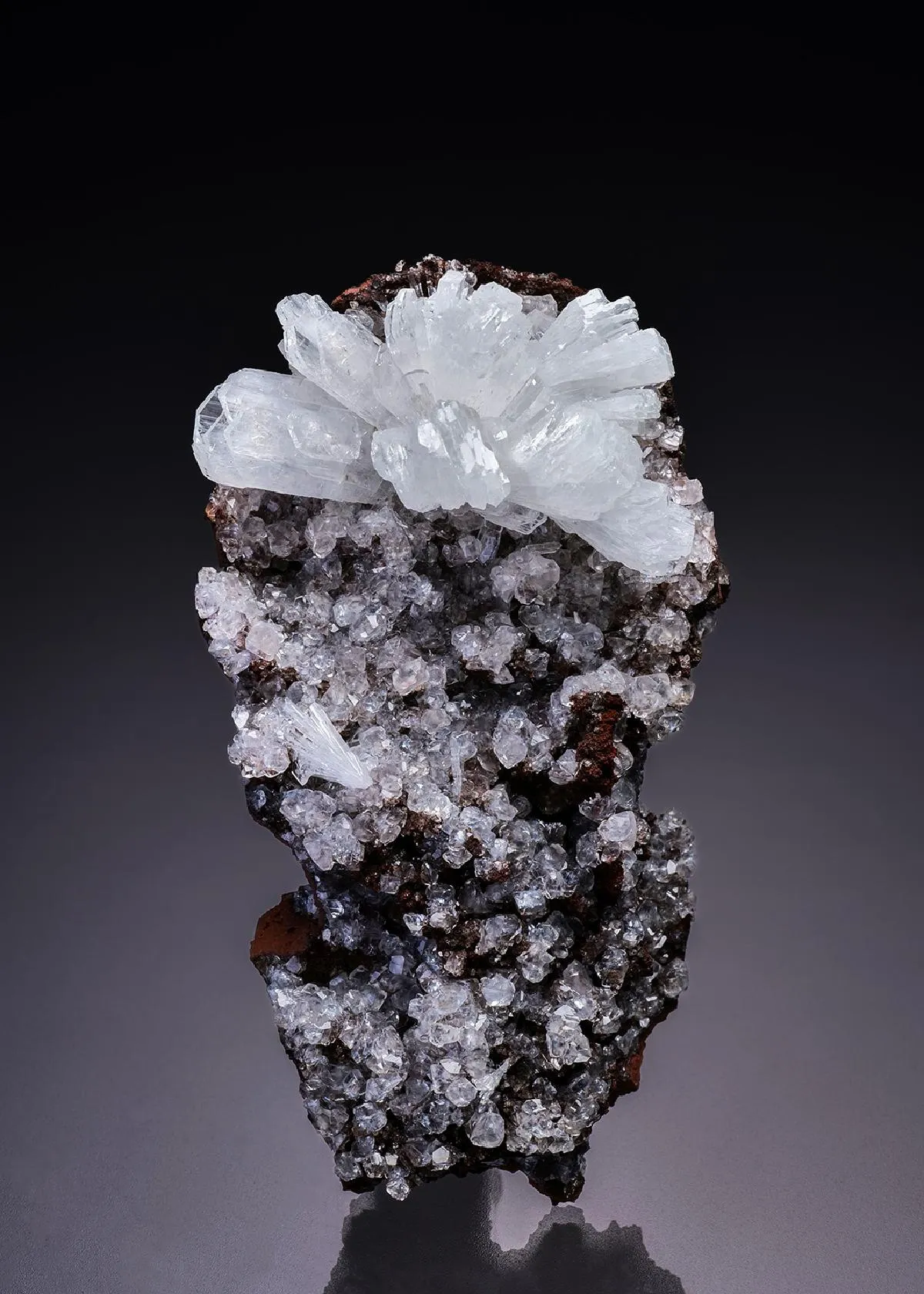 Hemimorphite with Calcite - image 1