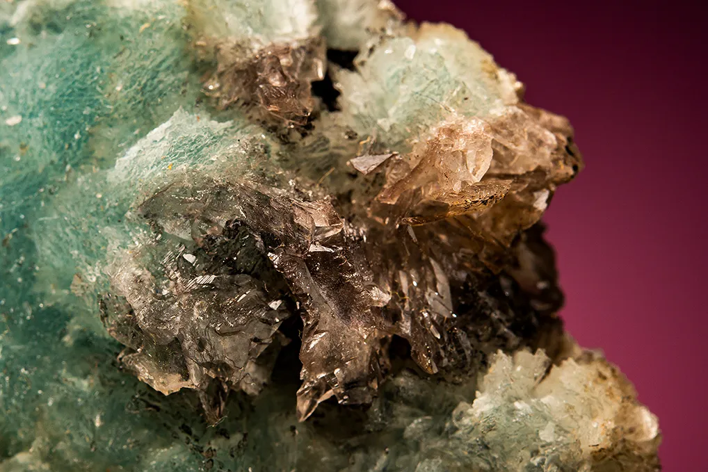 Hemimorphite with Calcite - image 2