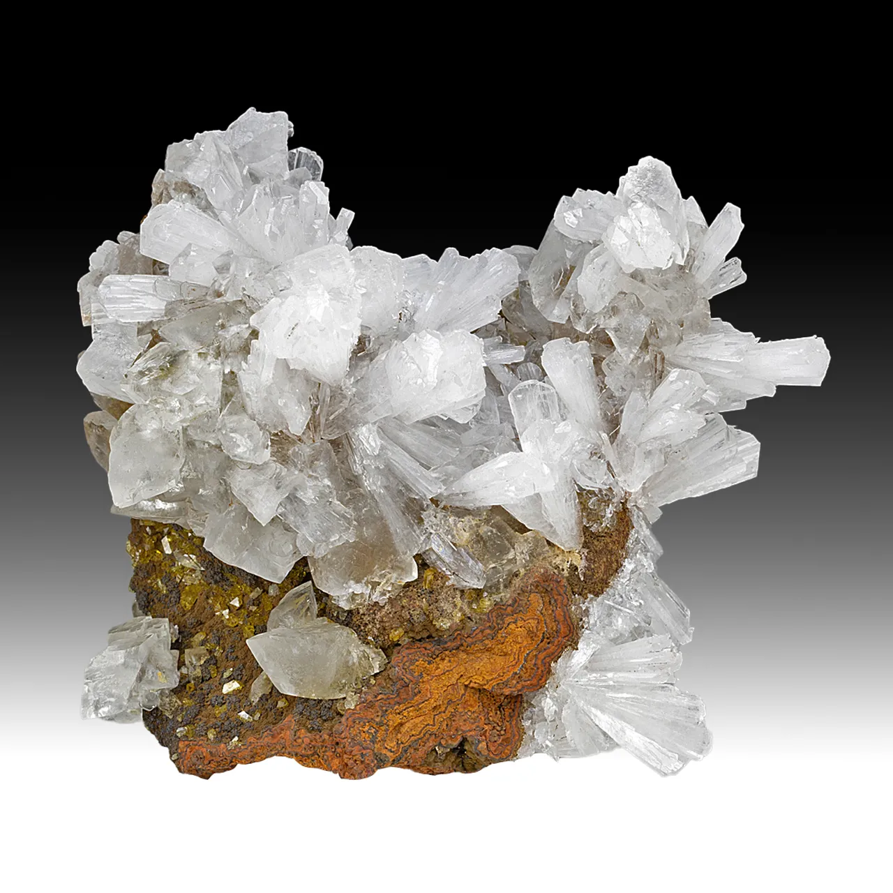 Hemimorphite with Calcite - image 1