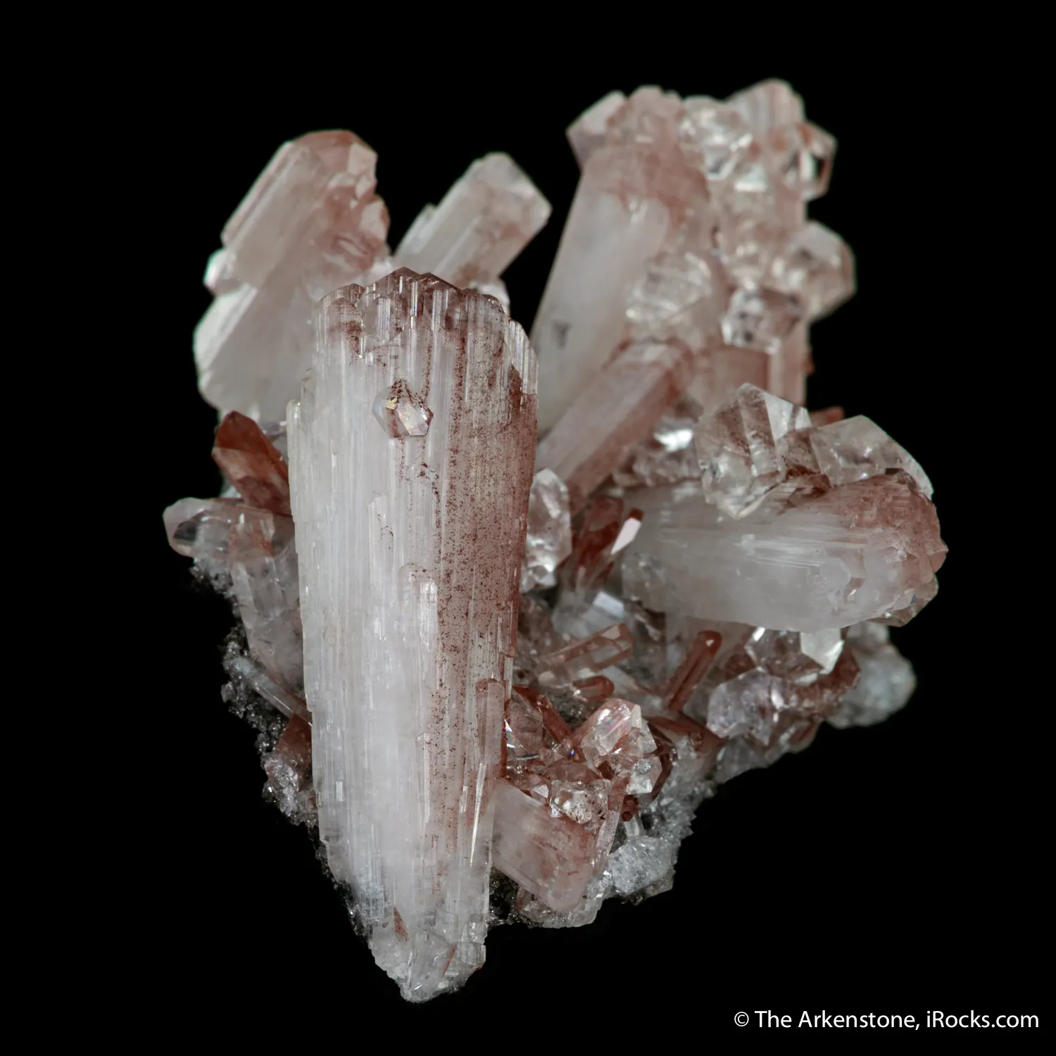 Hemimorphite with Calcite 'gems' - image 5
