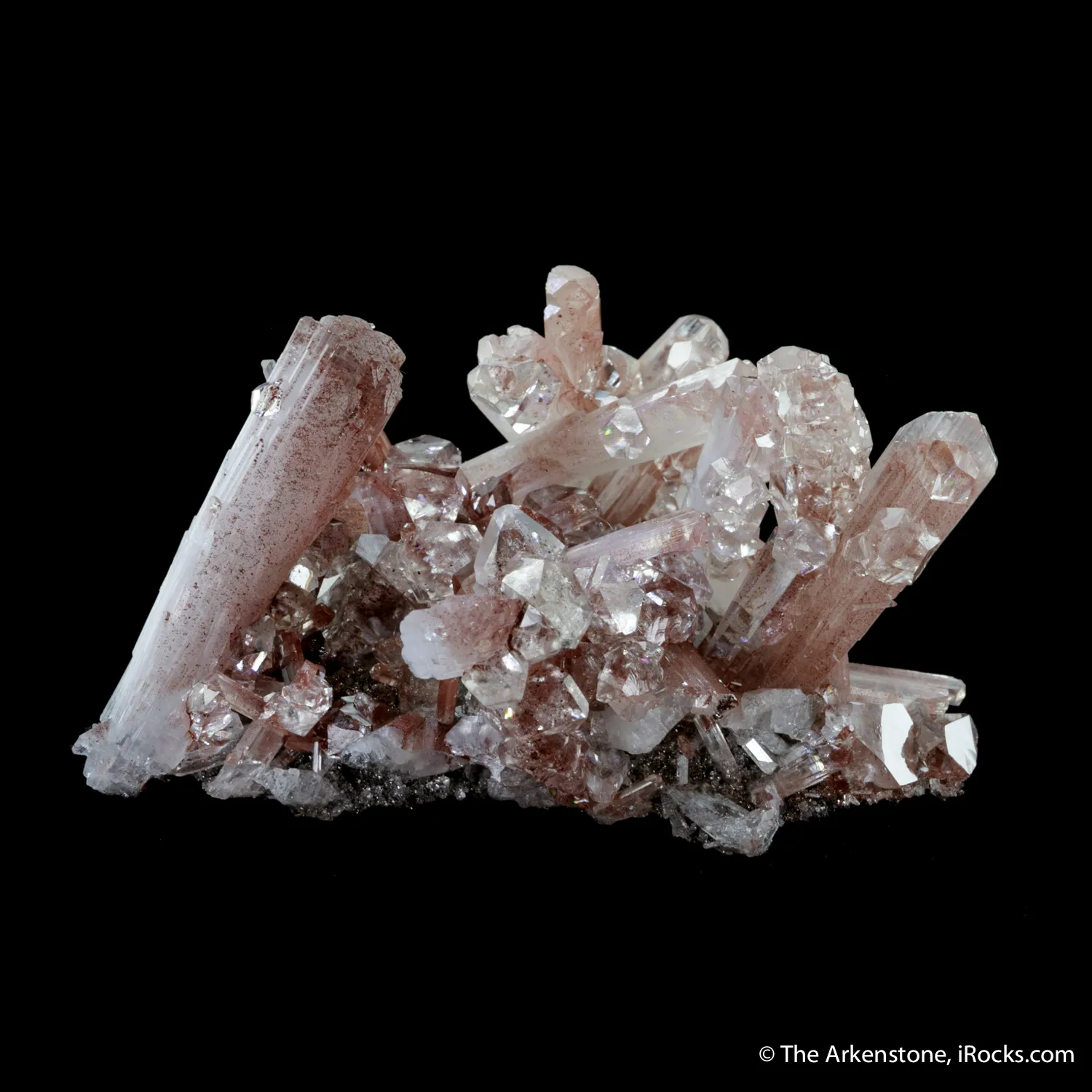 Hemimorphite with Calcite 'gems' - image 4