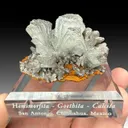 Hemimorphite with Calcite, Goethite - image 1