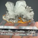 Hemimorphite with Calcite, Goethite - image 2