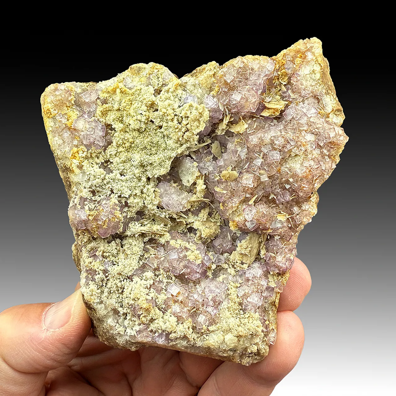 Hemimorphite with Fluorite - image 1