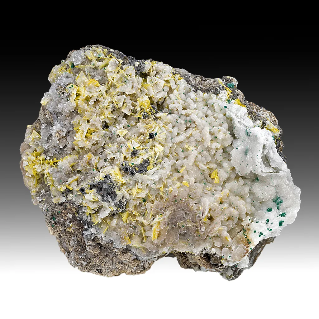 Hemimorphite with Wulfenite image