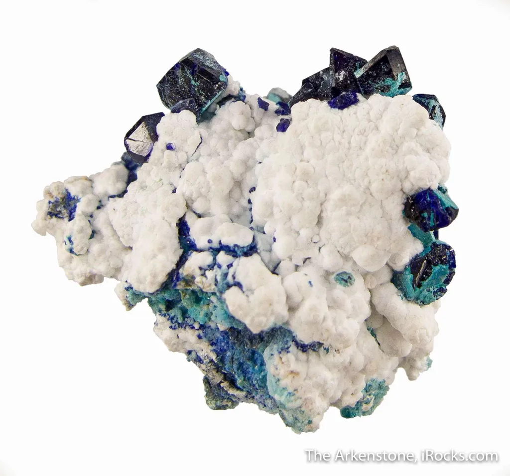 Henmilite with Olshanskyite and Calcite image