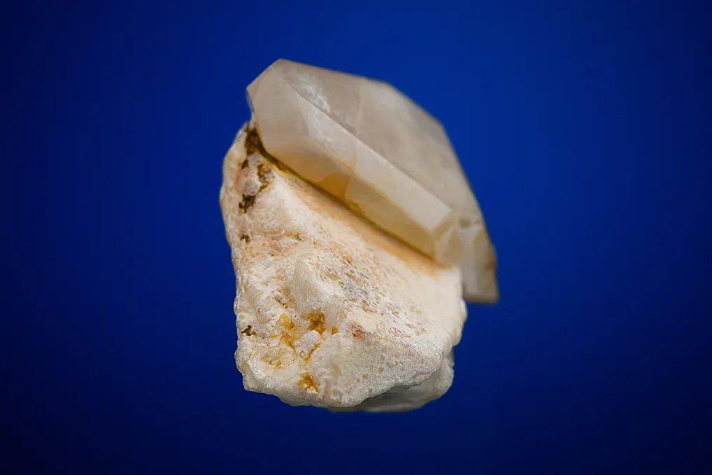 Herderite on Quartz and Microcline - image 4