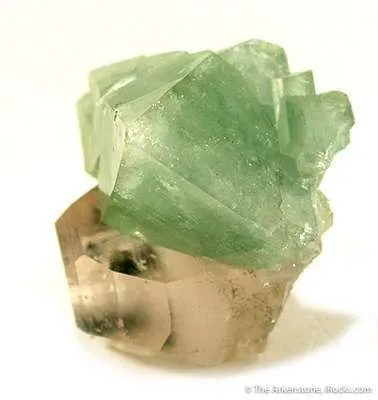 Herderite on Topaz - image 2