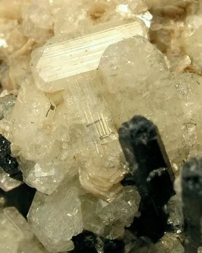 Herderite, Schorl - image 2