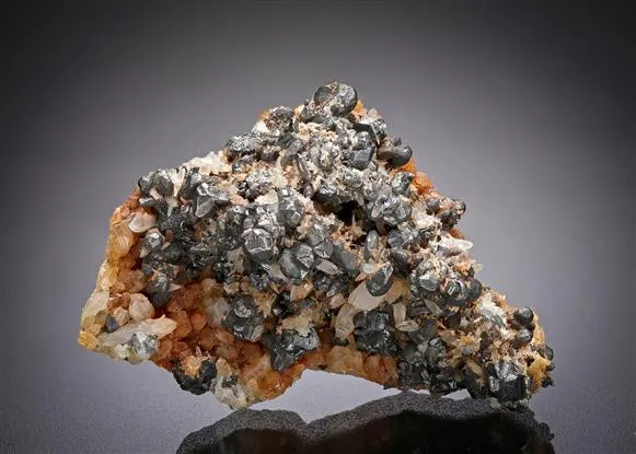 Hessite on Quartz - image 1