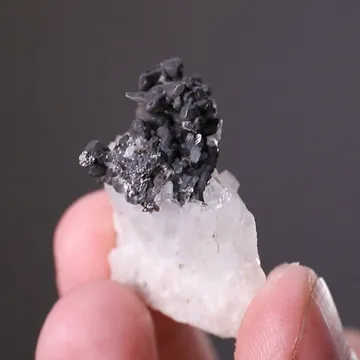 Hessite with Quartz