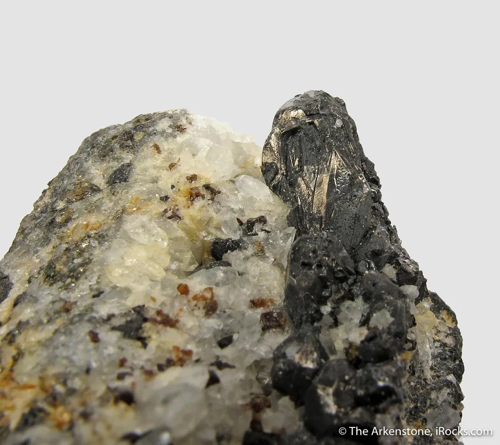 Hessite with Quartz, Sphalerite, and Gold - illustrated - image 5