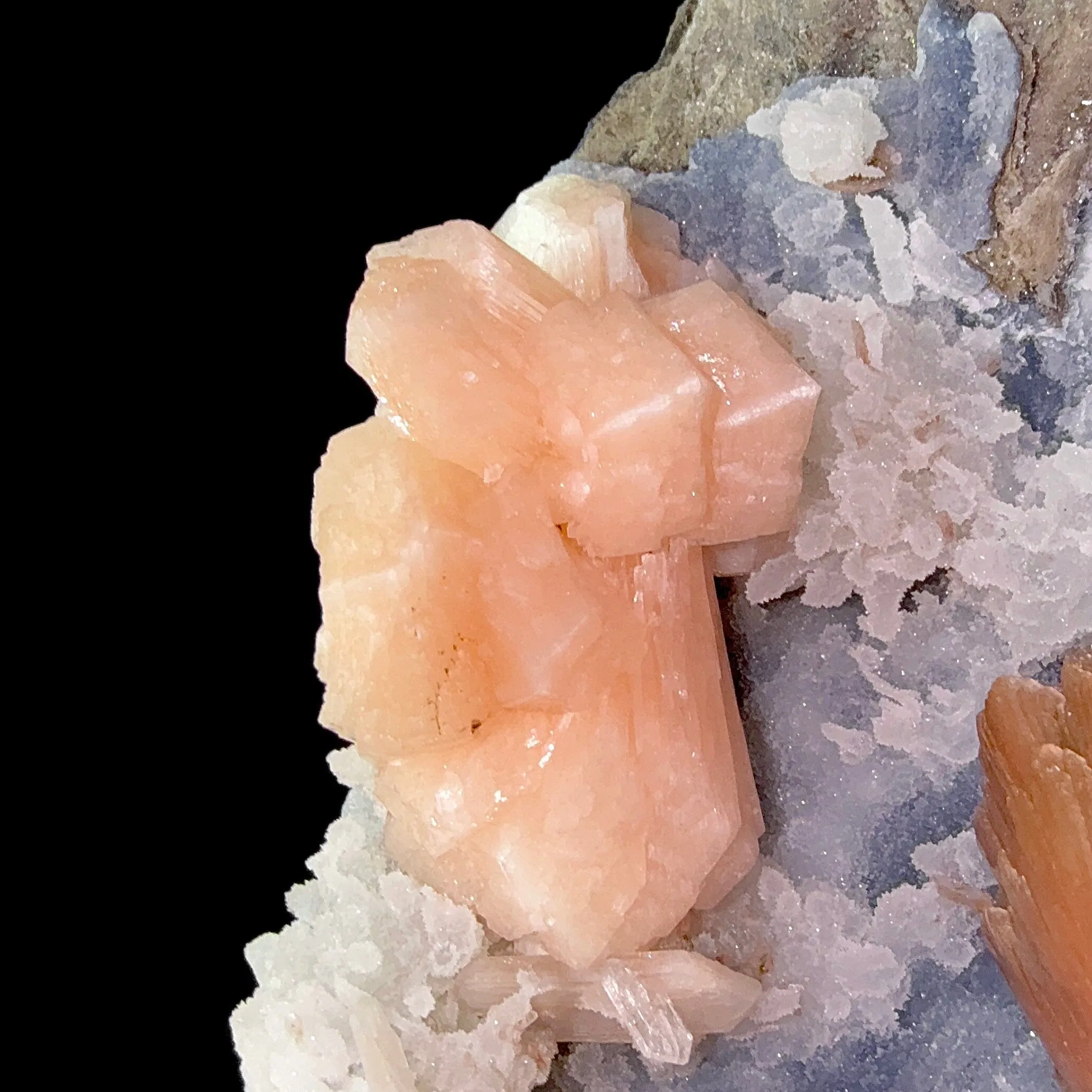 Heulandite and Stilbite on Chalcedony | SELF STANDING | High Quality Mineral | Indian Mineral | Superb Minerals - image 2